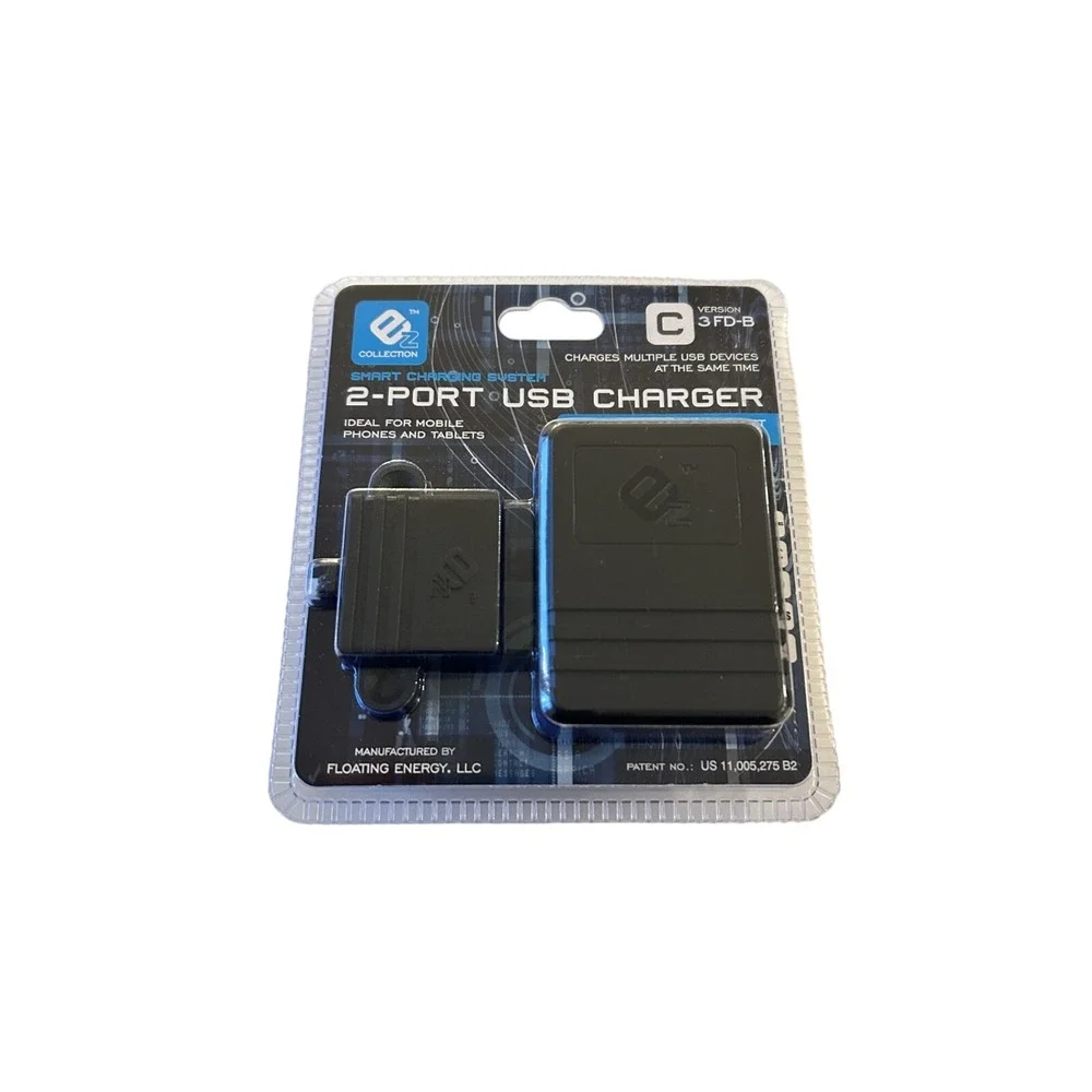 2-Port USB Charger EZ Collection Intelligent Charging System C 3 FD-B New Sealed